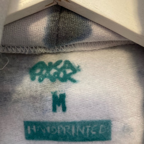 One of a kind Ice Dyed Hoodie, size M - Picture 4 of 6